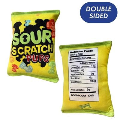 Sour Scratch Pups Dog Toy Large (Double Sided)