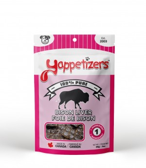 Yappetizers Dog Treats - Bison Liver