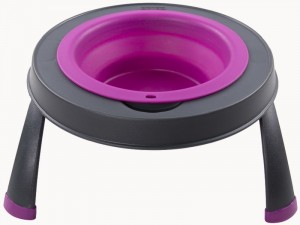 Dexas Single Elevated Feeder Pink 4 Cup