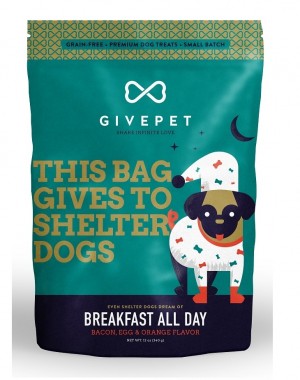 GivePet Crunchy Dog Treats Breakfast All Day 12 Oz.