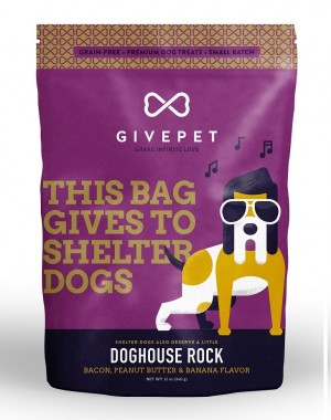 GivePet Crunchy Dog Treats Doghouse Rock 12 Oz.