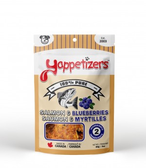 Yappetizers Dog Treats - Salmon & Blueberries