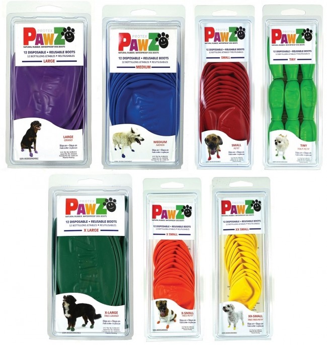 Pawz Dog Boots in Color