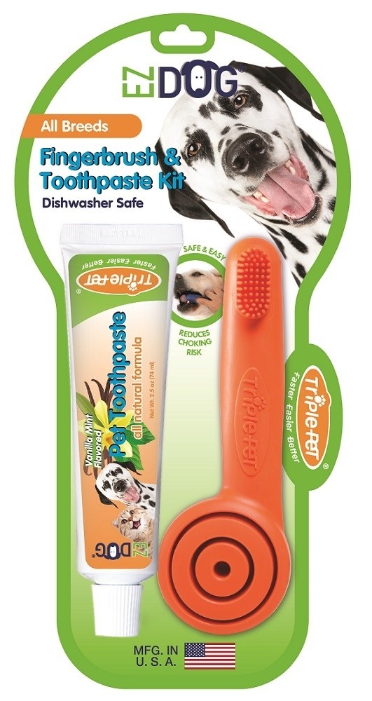 Triple Pet EZDOG Finger Brush Kit