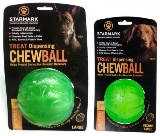 treat dispensing chew ball