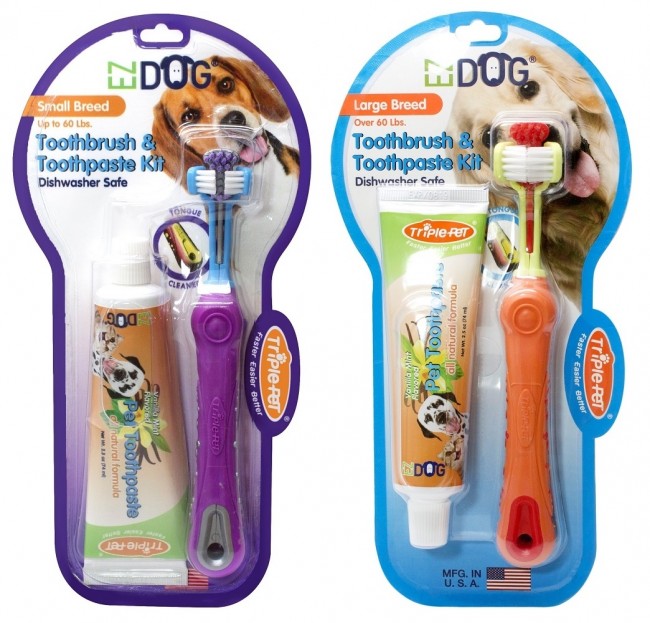 triple pet ez dog toothbrush