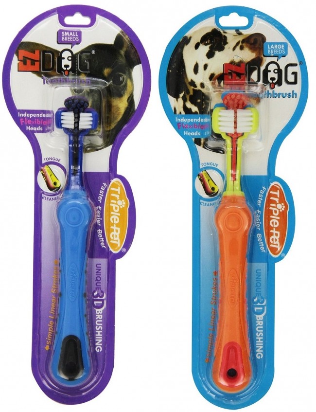 triple pet ez dog toothbrush