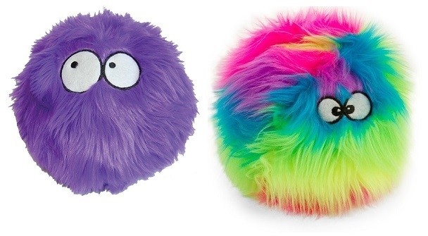 GoDog Furballz Chew Guard Squeaky Plush Dog Toy Large