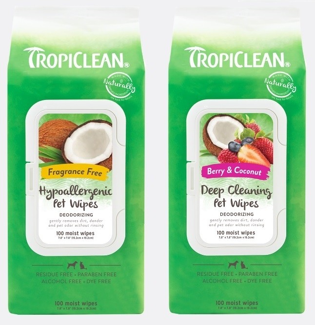 Tropiclean Deodorizing Wipes 100 Count