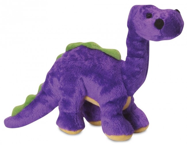 GoDog Dinos Dinos Chew Guard Squeaky Plush Dog Toy Small