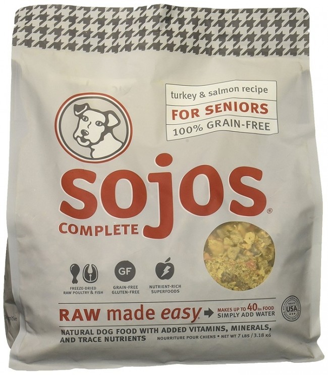 Sojo's Complete Senior Dog Food Mix Turkey & Salmon