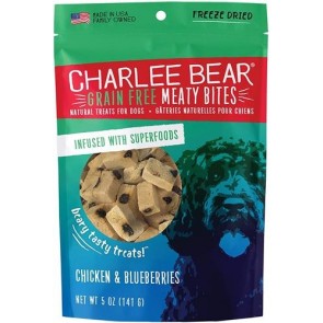 Charlee Bear Dog Meaty Bites Chicken & Blueberry 5oz