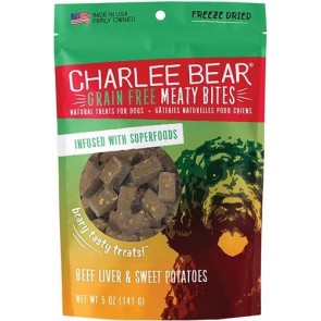 Charlee Bear Dog Meaty Bites Beef Liver & Sweet Potato 2.5oz. 