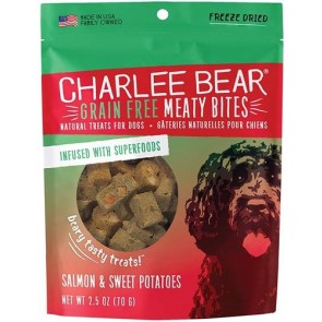 Charlee Bear Dog Meaty Bites Salmon & Sweet Potato 2.5oz.