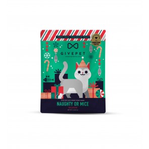 GivePet Holiday Cat Treats Naughty or Mice 1oz