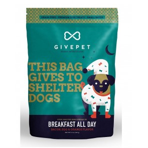 GivePet Crunchy Dog Treats Breakfast All Day 12 Oz.