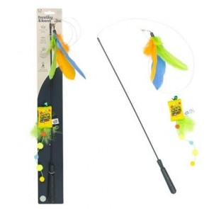 Teaser Sour Scratch Wand 2pk Cat Toy