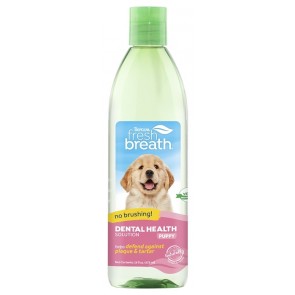 TropiClean Fresh Breath No Brushing Dental Health Solution Puppy 16 oz