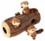 Log with 3 Chipmunks